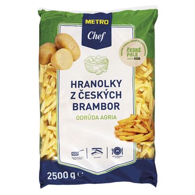 METRO Chef Hranolky s českých brambor mraž. 2,5 kg