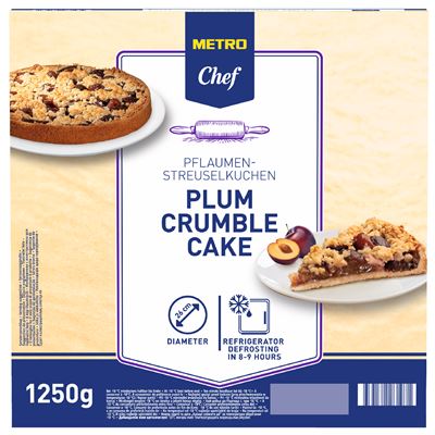 METRO Chef Švestkový koláč s drobenkou 1250 g