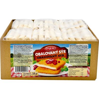 PAJERO Sýr obalovaný mraž. 30 x 100 g