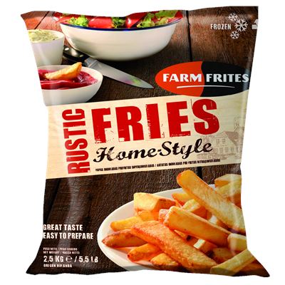 Farm Frites Rustic Fries Home hranolky mraž. 5 x 2,5 kg