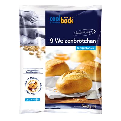 COOLBACK Bagetky světlé mraž. 9 x 60 g