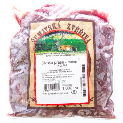 Divočák guláš mraž. váž. cca 1 kg