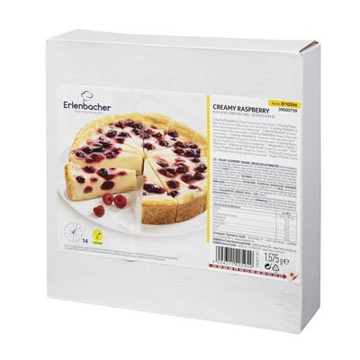 erlenbacher Cheesecake malinový krájený Vegan mraž. 1575 g
