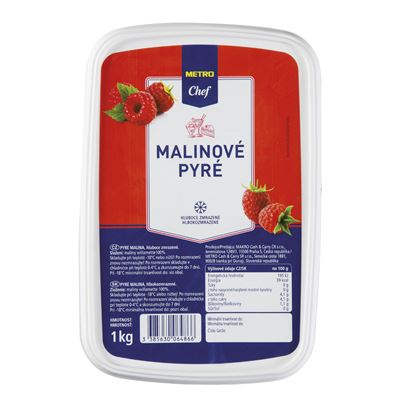 METRO Chef Pyré ovocné malina mraž. 1 kg