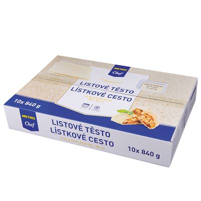 METRO Chef Těsto listové 58 x 38 cm mraž. 10 x 840 g