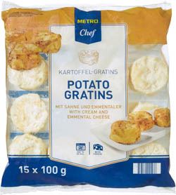 METRO Chef Potato Gratins mraž. 15 x 100 g