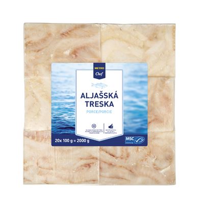 METRO Chef Treska aljašská filé mraž. 20 x 100 g