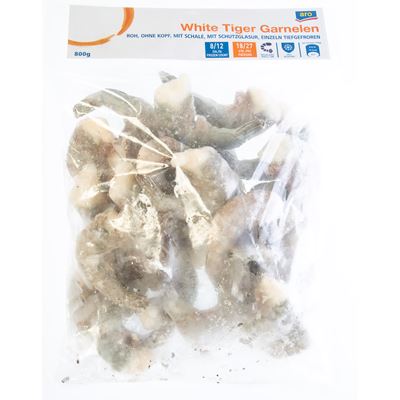 aro Krevety VN bez hlavy s pancířem 8/12 mraž. 800 g