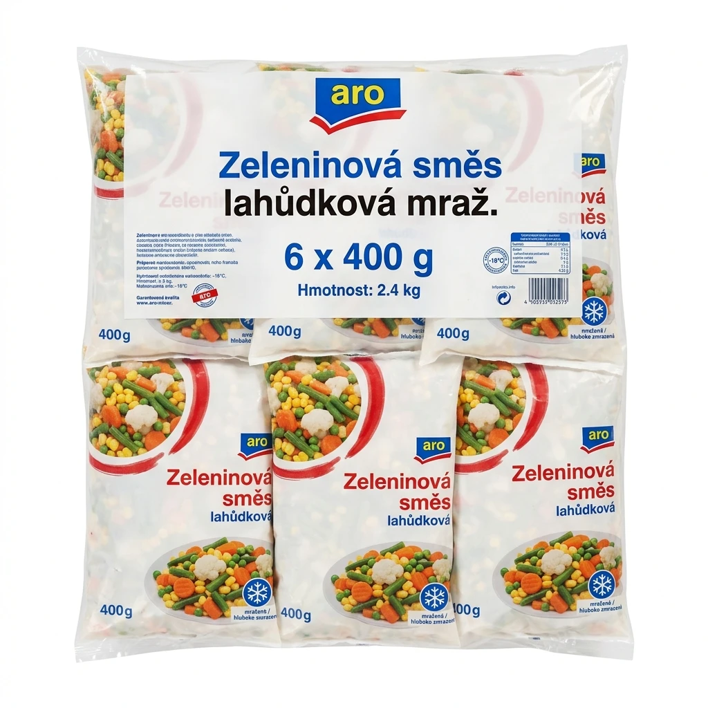 aro Zeleninová směs lahůdková mraž. 6 x 400 g