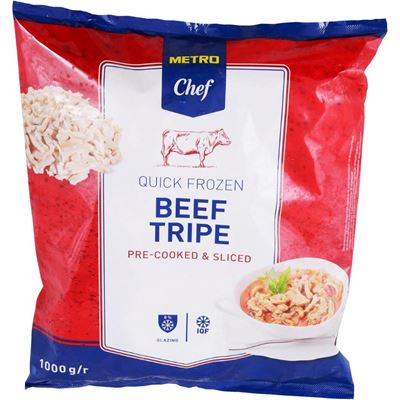 METRO Chef Hovězí dršťky vařené krájené mraž. 1 kg