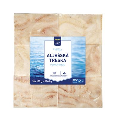 METRO Chef Treska aljašská filé porce mraž. 18 x 150 g
