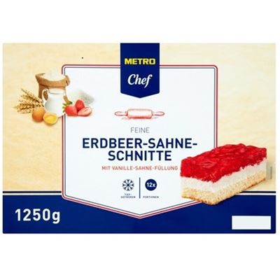 METRO Chef Řezy jahodovo-šlehačkové mraž. 1250 g