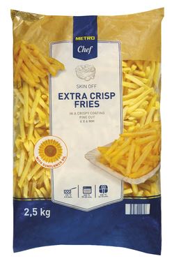 METRO Chef Hranolky Crisp/Coat 6 x 6 mm mraž. 2,5 kg