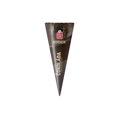 Fine Life Kornuk čokoláda se smetanou mraž. 24 x 120 ml