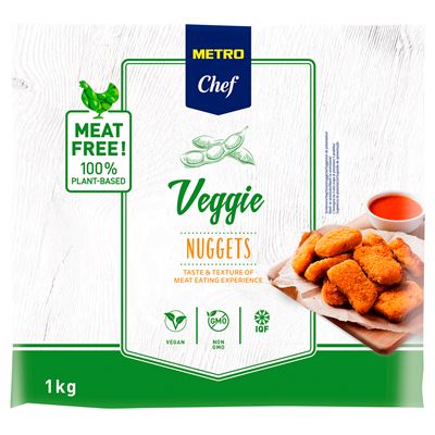 METRO Chef Veggie nugety individuálně rychle zmraz. (IQF) mraž. 1 kg