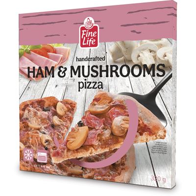Fine Life Pizza šunka žampiony mraž. 320 g