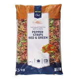 METRO Chef Paprika červená zelená mraž. 2,5 kg