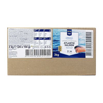 METRO Chef Losos porce s kostí mraž.. 20 x 150 g