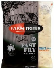 Farm Frites Fast Fry bramborové vlnky 12 mm mraž. 5 x 2,5 kg