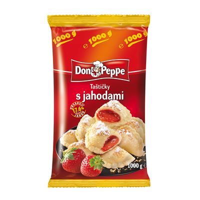 DON PEPPE Taštičky s jahodami mraž. 1 kg