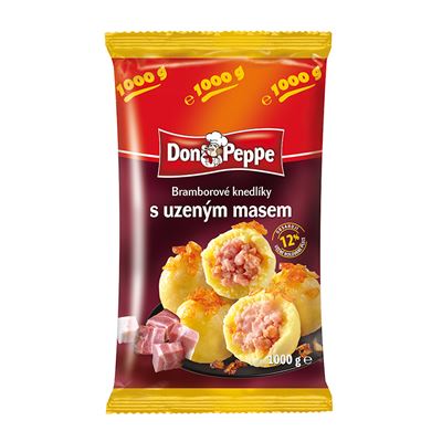 DON PEPPE Knedlíky bramborové s uzeným masem mraž. 1 kg