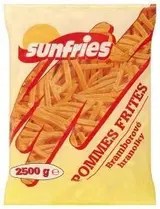sunfries hranolky mraž. 4 x 2,5 kg