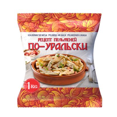 Pelmeni Taštičky s drůbežím masem mraž. 1 kg
