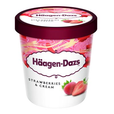 Häagen-Dazs Zmrzlina Strawberry/jahoda Cream mraž. 460 ml