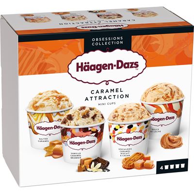 Häagen-Dazs Zmrzlina Caramel Attraction mraž. 4 x 95 ml