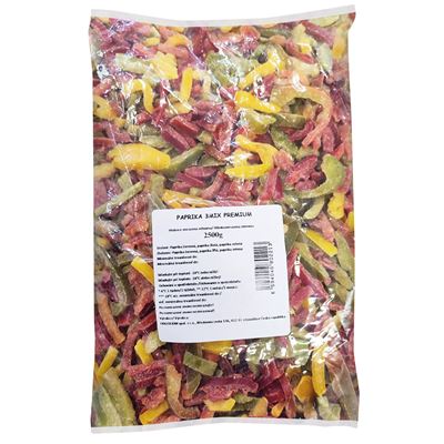 Paprika 3 mix proužek mraž. 2,5 kg