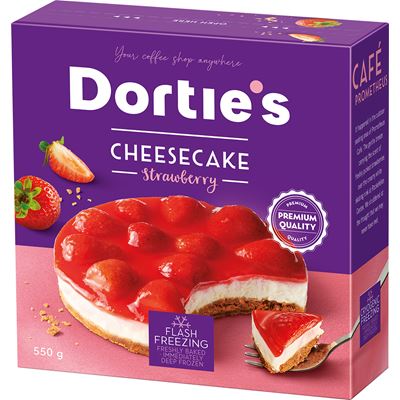 Dortie's Cheesecake jahoda mraž. 550 g
