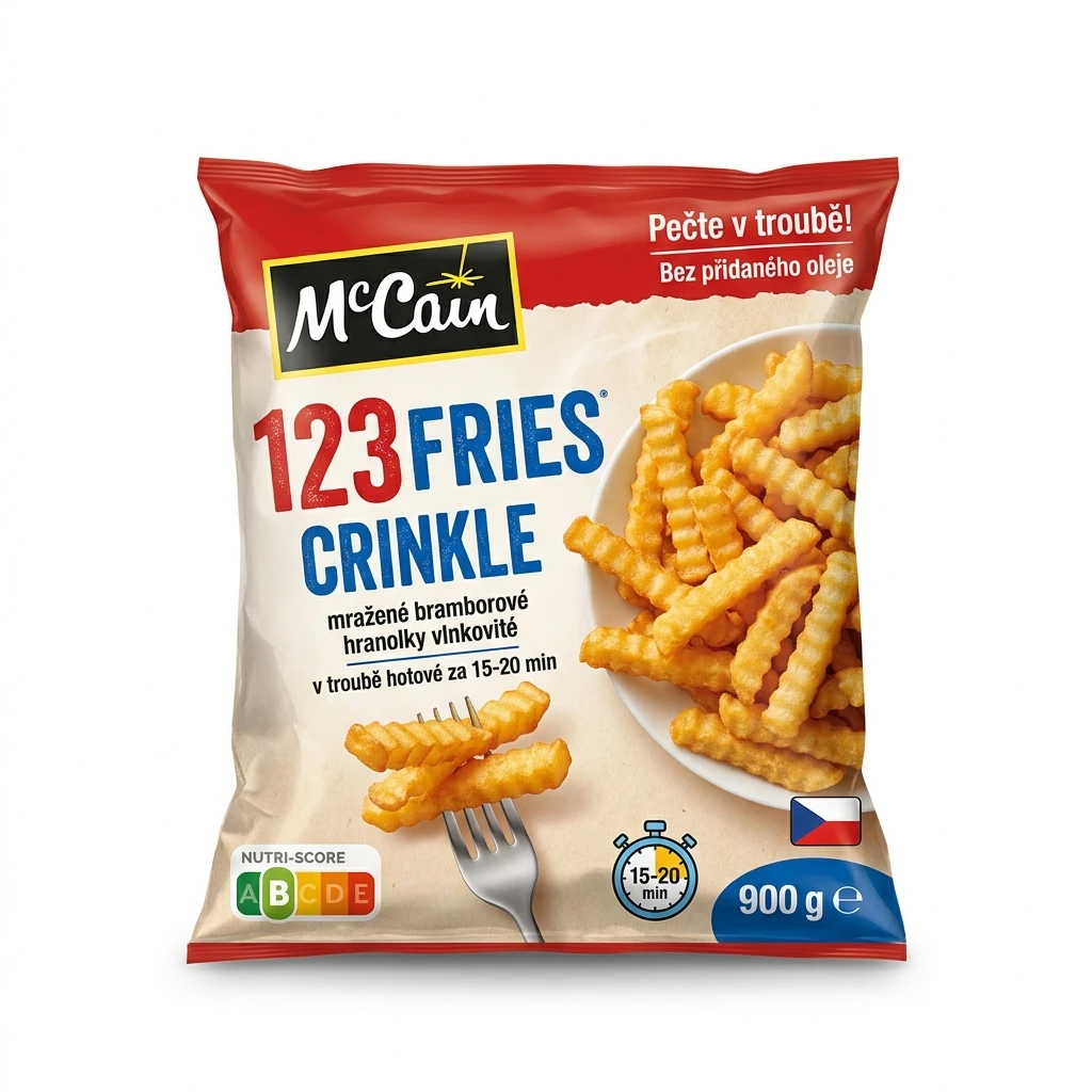 McCain 123 Fries Crinkle mraž. 900 g