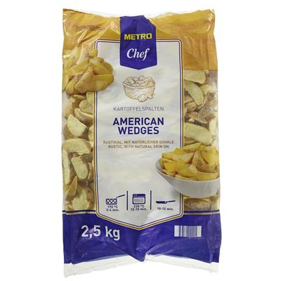 METRO Chef Americké brambory Wedges American Style mraž. 4 x 2,5 kg