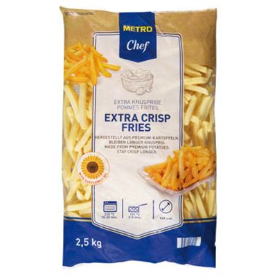 METRO Chef Hranolky Extra Crisp 9 x 9 mm mraž. 2,5 kg