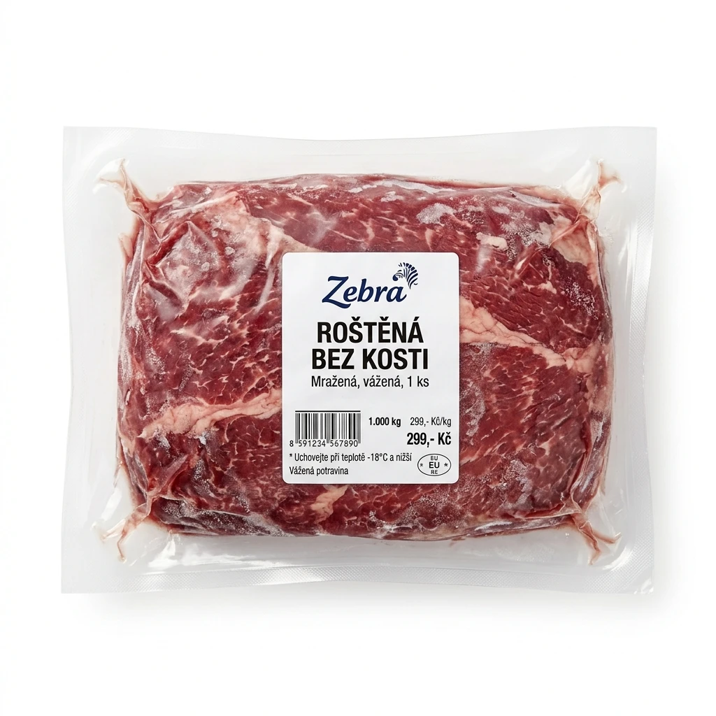 Zebra - roštěná mraž. váž. 1 ks