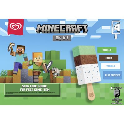 Minecraft mraž. 4 x 75 ml multipack