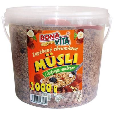 BONAVITA Müsli zapékané s oříšky 2 kg