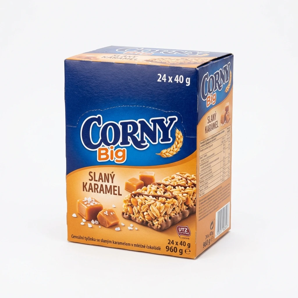CORNY Big Tyčinka slaný karamel 24 x 40 g