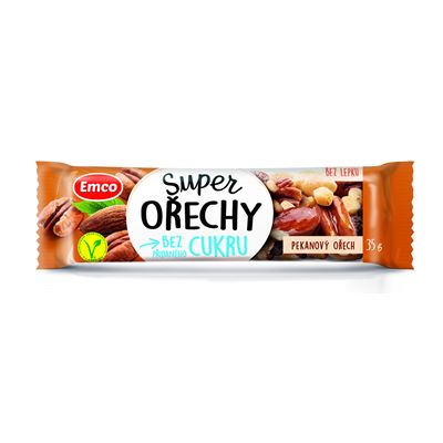 Emco Tyčinka Super ořechy Pekan 35 g