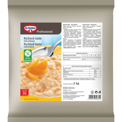 Dr. Oetker Rýžová kaše meruňka bez lepku 2 kg