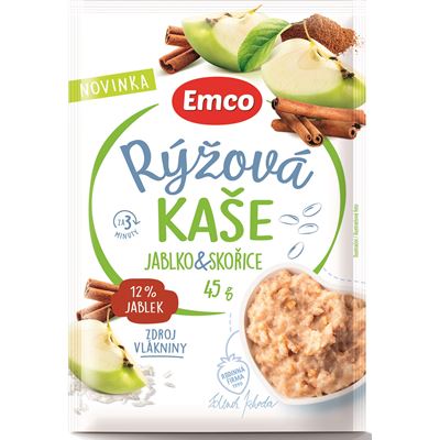 Emco Rýžová kaše jablko skořice 45 g