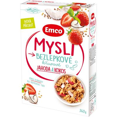 MYSLI jahoda kokos bezlepku 340 g