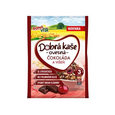 BONAVITA Dobrá kaše čokoláda višeň 55 g