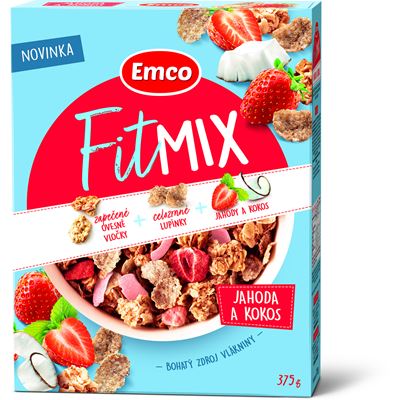 Emco Fitmix Jahoda kokos 375 g