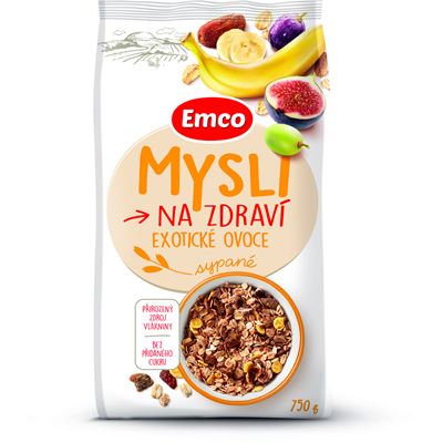 Emco Mysli sypané s ovocem 750 g