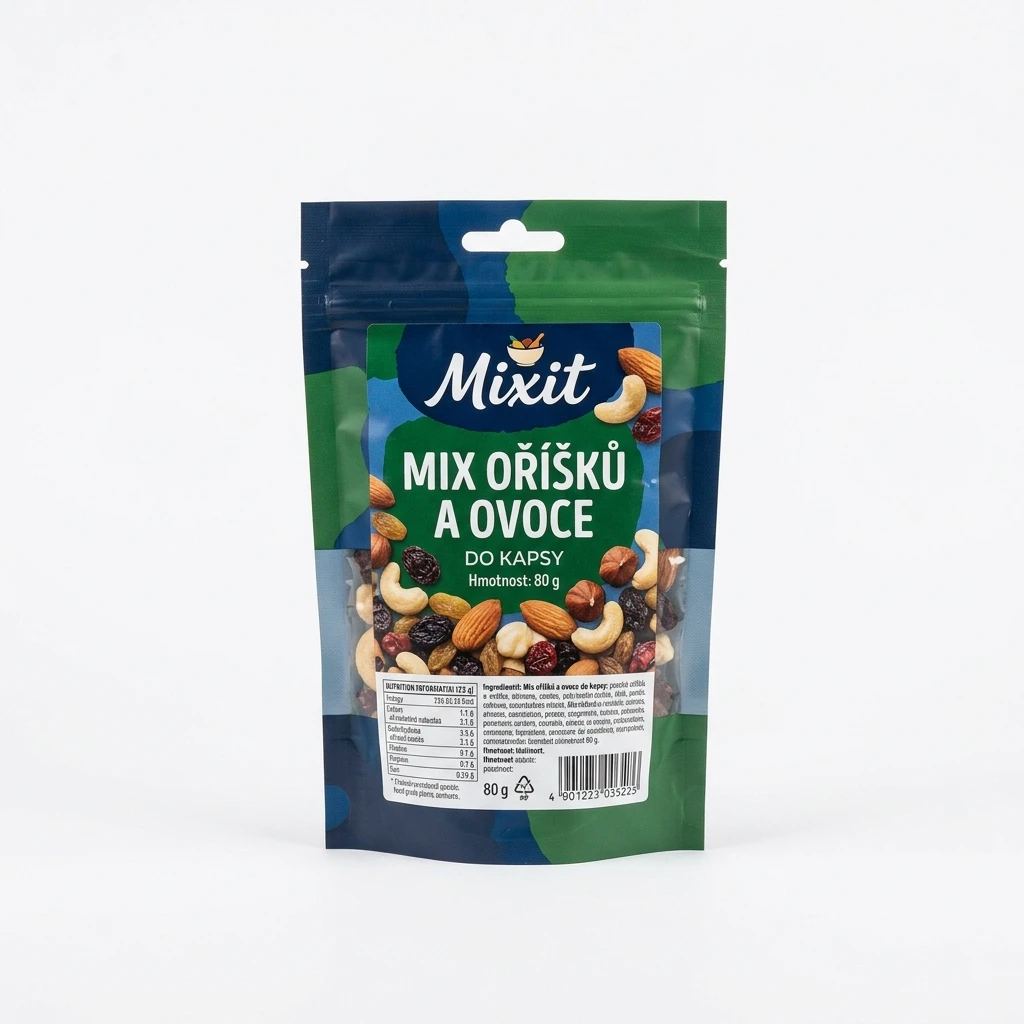 Mixit Mix oříšků a ovoce do kapsy 80 g