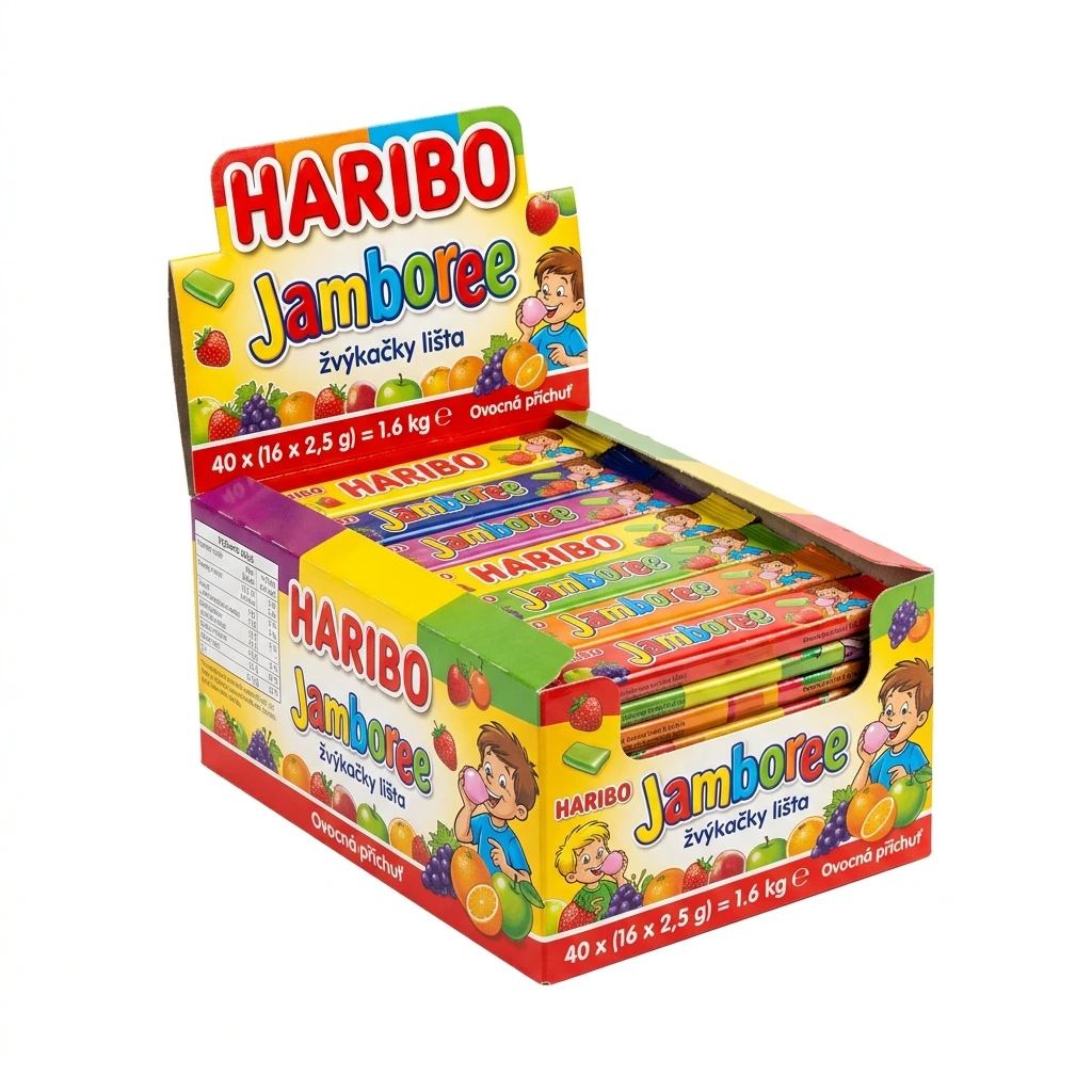 HARIBO Jamboree žvýkačky lišta 40 x (16 x 2,5 g)