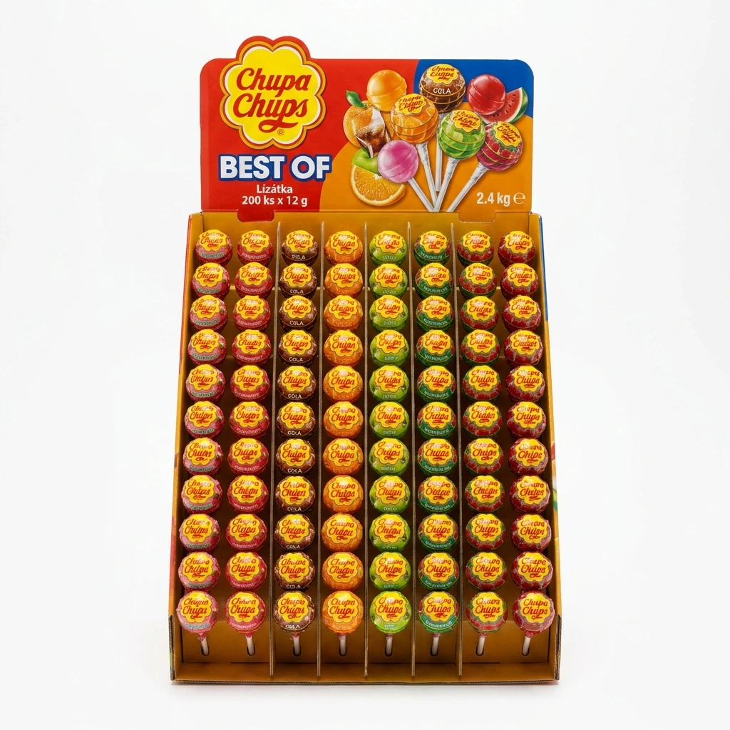 Chupa Chups Best of lízátka na stojanu 200 x 12 g