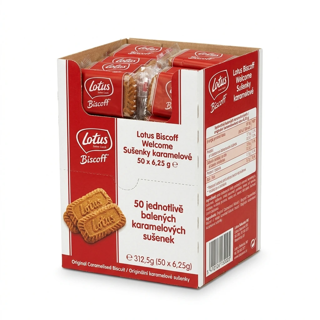 Lotus Biscoff Welcome Sušenky karamelové 50 x 6,25 g