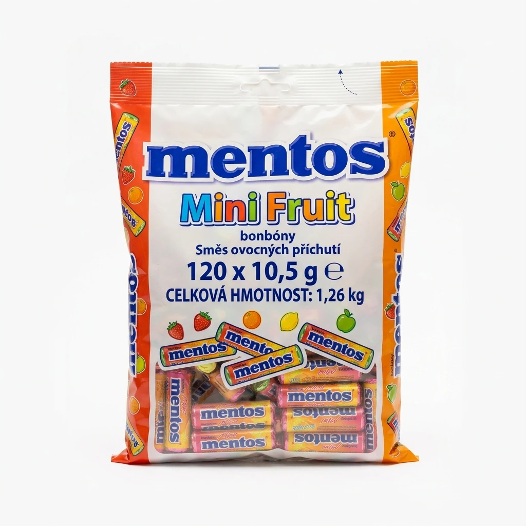 mentos Mini Fruit bonbóny 120 x 10,5 g